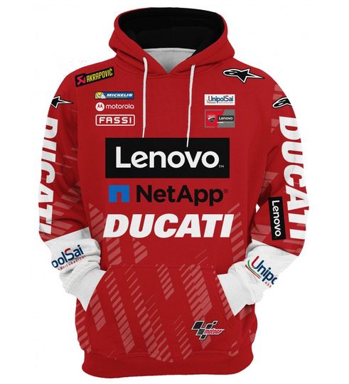 Men's Hoodie Ducati Team, Gift For Father, Boyfriends, Racing Gift