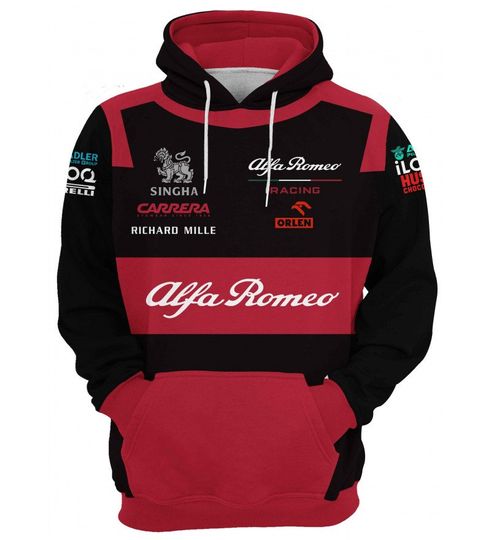 Men's Hoodie Alfa Romeo Racing, Gift For Father, Boyfriends, Racing Gift