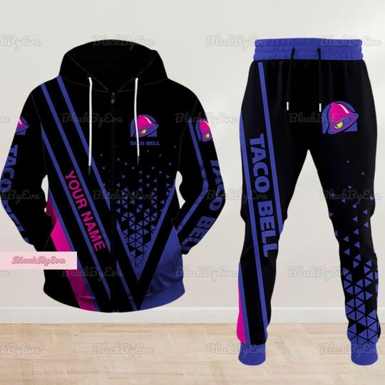 Taco Bell Hoodie, Taco Bell Women Joggers, Taco Bell Men Hoodie, Personalized Taco Bell Cake Joggers, Taco Bell Sauce Hoodie