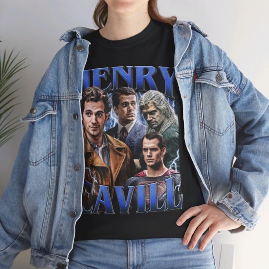 Limited Henry Cavill Vintage T-Shirt, Henry Cavill Homage, Gift For Women and Man Unisex T-Shirt