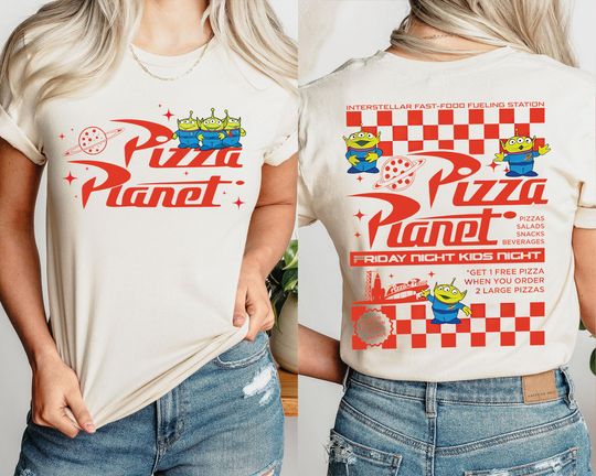 Aliens Pizza Planet T-Shirt, Toy Story Alien Shirt, Disney Family Vacation Tee, Disneyworld Matching Shirt, Disneyland Trip Shirt