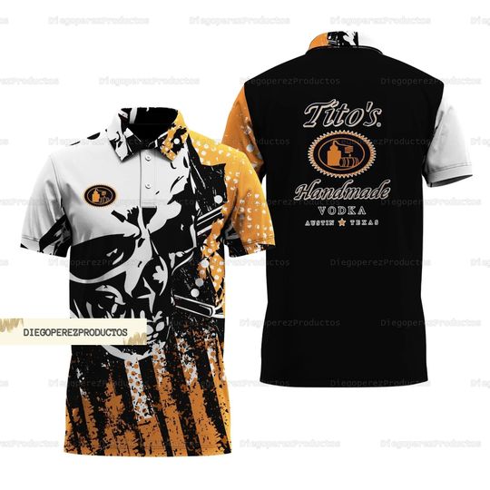 Halloween Tito's Handmade Vodka Polo Shirt, Titos Men Shirt, Titos Sport Shirt, Titos Shirt For Men, Titos Lover Shirt, Gift For Him