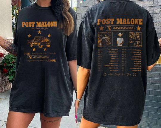 Post Malone Shirt, Post Malone The F-1 Trillion Album Shirt, 2024 Concert Shirt, Posty Tee, Tour 2024 Shirt