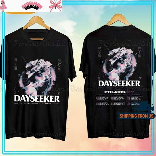 Dayseeker Tour 2024 Shirt, Dark Sun Spring 2024 Tour Shirt, Dayseeker Band Shirt, Dayseeker 2024 Concert Shirt, Dark Sun Spring 2024