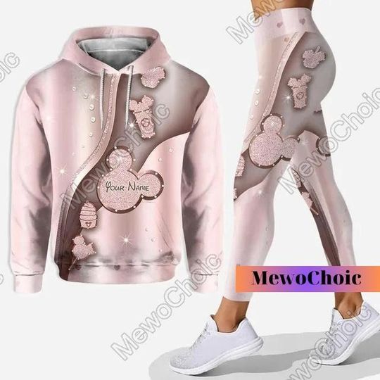 Halloween Disney Mickey Mouse Hoodie, Minnie Women Hoodie Leggings, Minnie Yoga Pants, Personalized Mickey Shirt, Mickey Sweatshirt