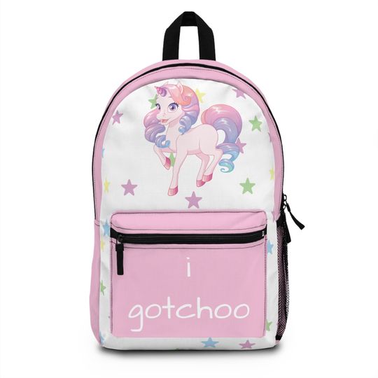 Unicorn Backpack Pink, Cute Pony with horn, I gotchoo for school or fun. Multi color options available FREE Ship. Back to school bags bag