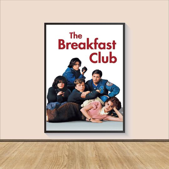 The Breakfast Club Movie Poster Print, Room Decor, Movie Art, Gifts for Him/Her, Wall Art Print, Art Poster For Gift