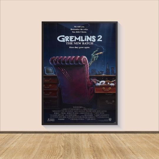 Gremlins 2 The New Batch (1990) Movie Poster Print, Room Decor, Movie Art, Wall Art Print, Art Poster For Gift
