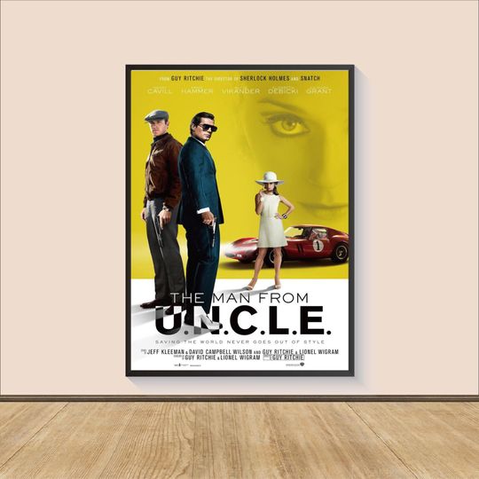 The Man from U.N.C.L.E. Movie Poster Print, Room Decor, Movie Art, Gifts for Him/Her, Wall Art Print