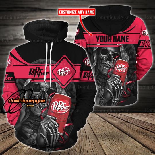 Halloween Dr Pepper Hoodie, Dr Pepper Shirt, Dr Pepper Gift, Skull Hoodie, Dr Pepper Hoodie, Dr Pepper Sweatshirt, Soda Sweatshirt