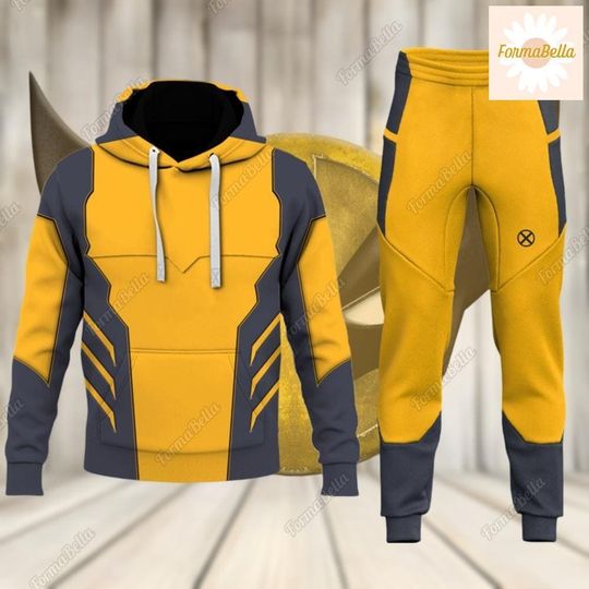 Halloween Wolverine Costume Hoodie, Superhero Movie Character Shirt, X-Men Costume Hoodie, 3D All Over Print Shirt, Wolverine Jogger