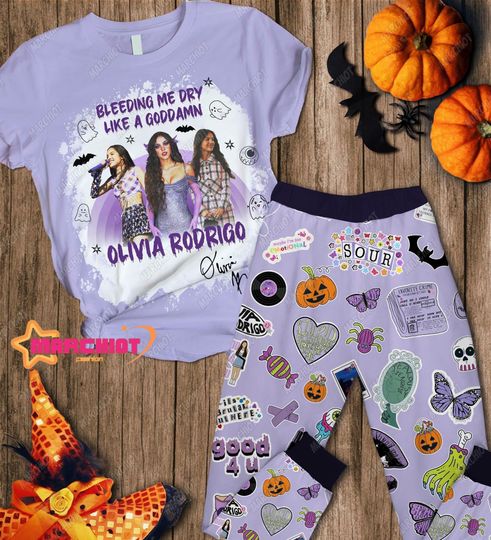 Olivia Rodrigo T-Shirt, Olivia Rodrigo Pajamas Pants, Olivia Rodrigo Gift, Olivia Rodrigo Halloween Shirt, Olivia Rodrigo Pajamas