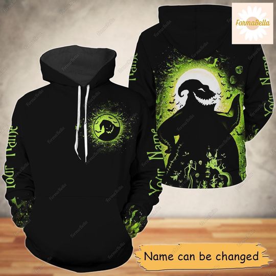 Halloween Oogie Boogie Hoodie, Personalized Horror Characters Hoodie, Nightmare Before Christmas, Halloween Party Outfit, Boogie Man Costume
