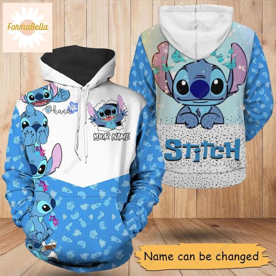 Halloween Stitch Hoodie, Ohana Means Family Hoodie, Cute Stitch Shirt, Cartoon Movie Hoodie, Stitch Gift, Disney Lilo And Stitch Clothes