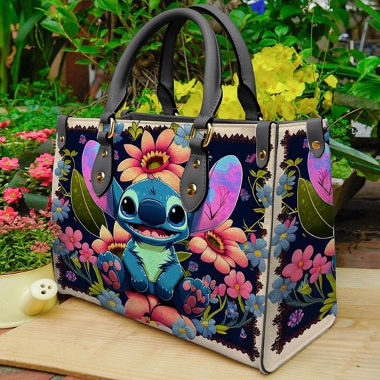 Vintage Stitch Flower Handbag, Stitch Flower Travel Bag, Women Bag