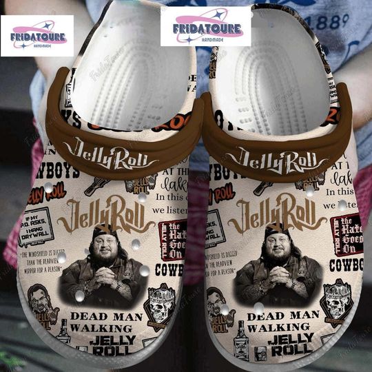 Jelly Roll Shoes, Dead Man Walking Cowboy Sneakers, Son Of A Sinner Sandals, Jelly Roll Nashville Slippers, Jelly Roll Concert Gift For Fan