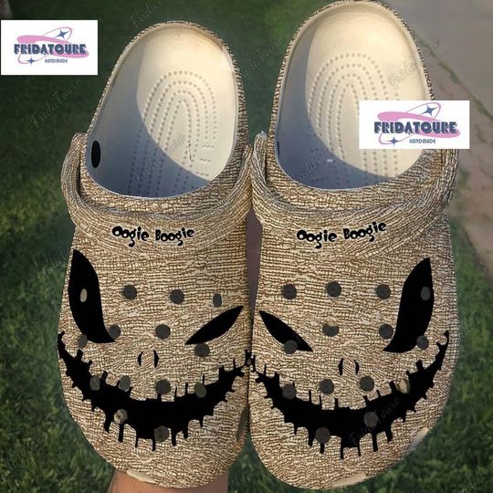 Oogie Boogie Halloween Sandals, Disney Character Horror Slippers, Skellington Oogie Sandals, Nightmare Before Movie Sandals, Halloween Gift