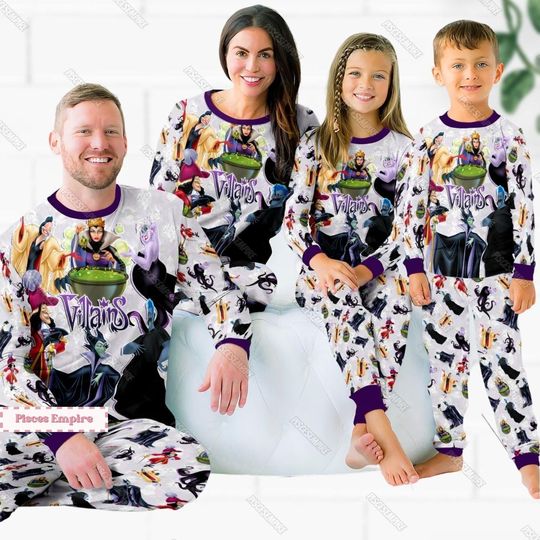 Disney Villains Pajamas, Halloween Bad Witches