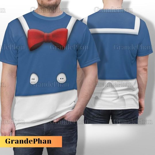 Halloween Donald Duck Disney Costume 3D T-Shirt, Halloween Costume