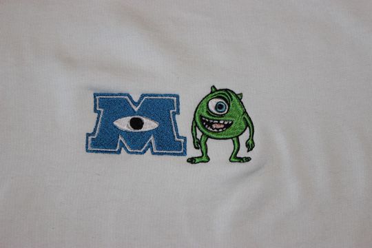 Disney Monster's Inc Mike Wazowski Embroidered Shirt, Sweatshirt