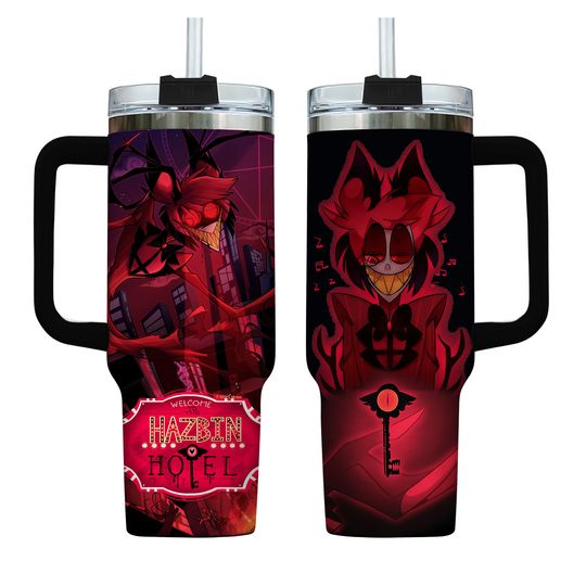 Alastor 40oz Tumbler, Alastor Tumbler, Hazbin Hotel 40oz Tumbler