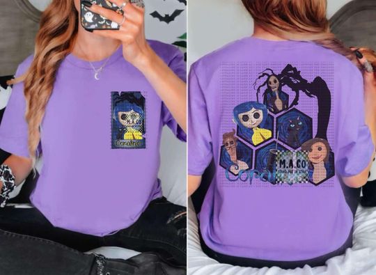 Coraline Movie tshirt  coraline crewneck sweatshirt