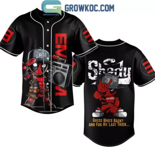 Eminem Deadpool Guess Who’s Back For The Last Trick Baseball Shirt