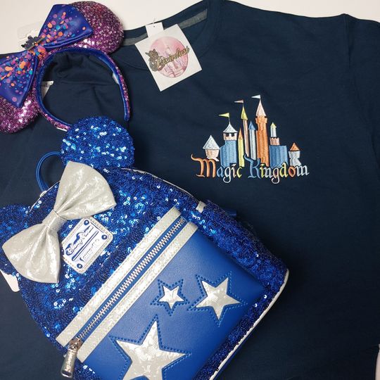 Magic Kingdom quarterzip, magic kingdom sweatshirt, WDW magic kingdom crew neck