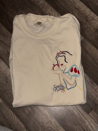 Snow White Embroidered T-Shirt | Disney Princess Embroidered T-Shirt