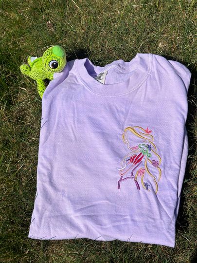 Princess Rapunzel Embroidered T-Shirt | Disney Princess Embroidered T-Shirt
