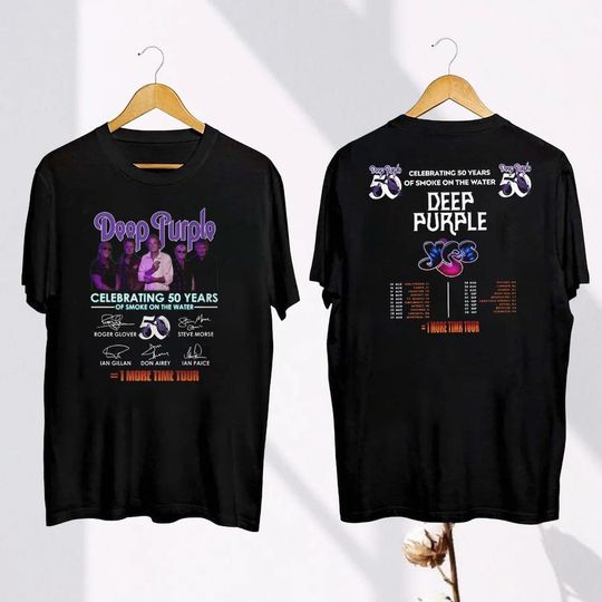2024 Deep Purple Tour T-Shirt, Deep Purple Band Fan Gift, Deep Purple 50th Anniversary Tour