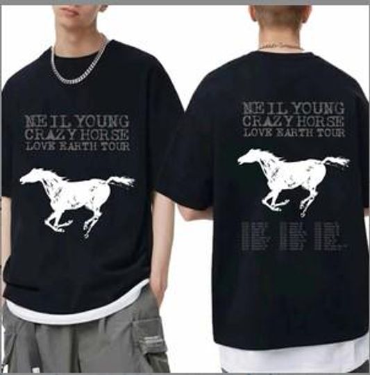 Neil Young and Crazy Horse 2024 Tour Shirt, Neil Young Fan Shirt, Neil Young 2024 Concert Shirt, Crazy Horse Tour 2024 Tee