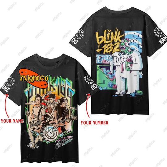 Custom B182 Shirt, B182 Rock Band Shirt, B182 Tour 2024 Shirt, B182 Concert Unisex Shirt, 2024 Tour Shirt