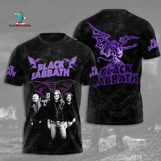 Black Sabbath Shirt, Music Band Shirt, Band Heavy Metal Shirt, Ozzy Osbourne Black Sabbath Shirt, 70s Band 3D Shirt, Gift For Fan