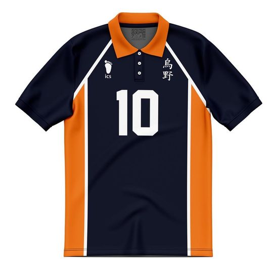 Team Karasuno Hinata #10 Polo Shirt