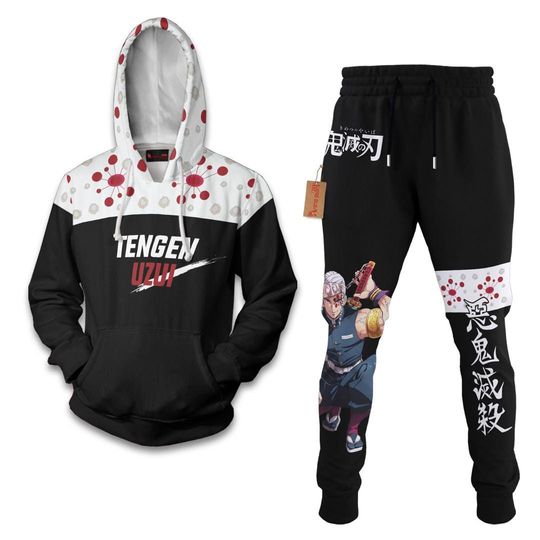 Tengen Uzui Hoodie And Jogger Set Anime Clothes