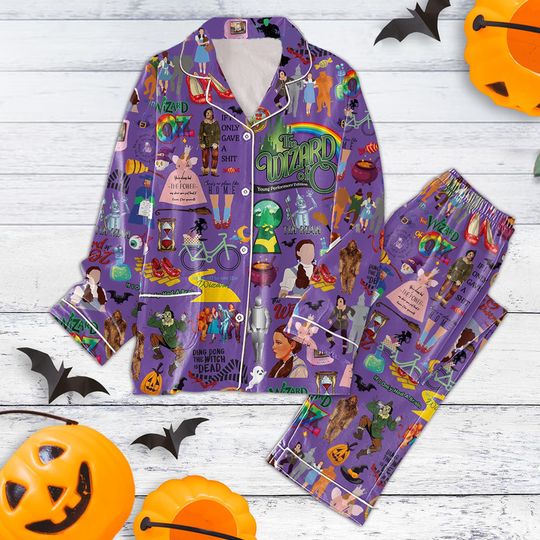 The Wizard Of Oz Pajamas Set, The Wizard Of Oz Shirt, The Wizard Of Oz Merch, Movie Pajamas Set, Wizard Of Oz Gift, Matching Pajamas