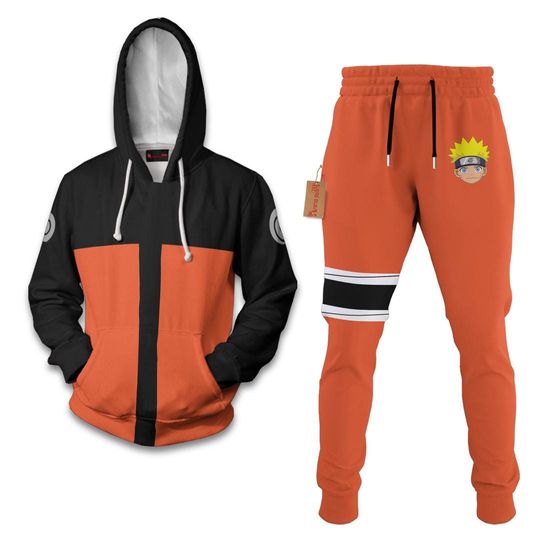 Uzumaki Hoodie And Jogger Set Anime Clothes