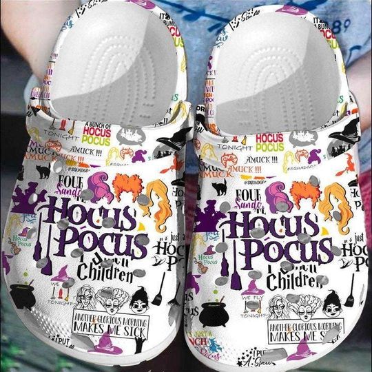 Halloween Hocus Pocus Clogs, Just A Bunch Of Hocus Pocus, Hocus Pocus Women Shoes, Sanderson Sisters Shoes, Disney Witches Shoes