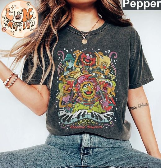 Vintage Disney Muppets Show Comfort Colors Shirt, Muppets Shirt, The Electric Mayhem, Dr Teeth Shirt, TV Series Shirt, Disneyworld Shirts