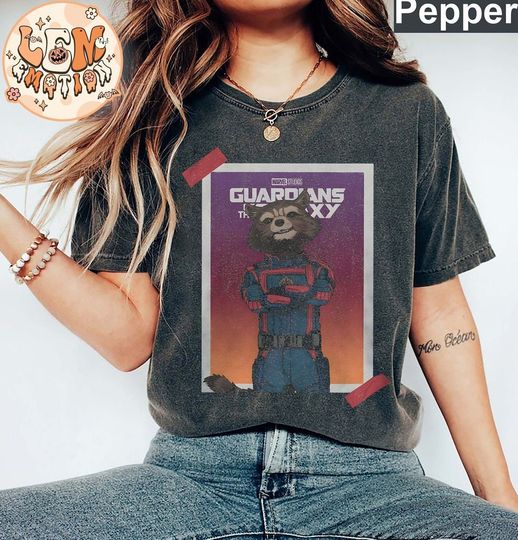Retro Marvel Guardians Of The Galaxy 3 Rocket Racoon Comfort Colors Shirt, Rocket Racoon Shirt, Guardians Of The Galaxy Shirt, Marvel Shirt