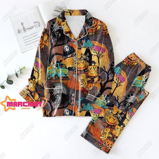 Halloween B182 Pajamas Set, B182 Shirt, B182 Pajamas, B182 Pajamas Pants, B182 Women Pjs, Halloween Pajamas