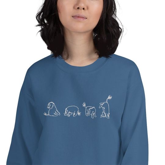 Eeyore Embroidered Sweatshirt | Classic Pooh Sweatshirt