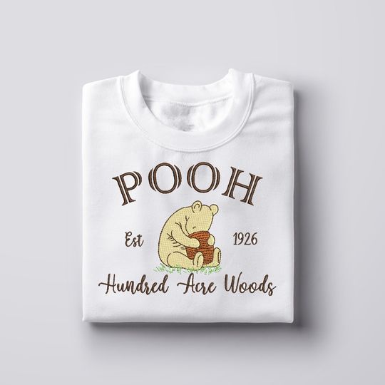 Winnie the Pooh sweatshirt / Piglet embroidered sweatshirt / Eeyore hoodie