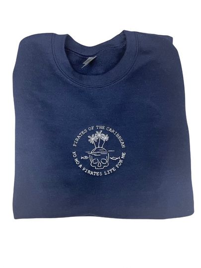 Disneys Pirates of the Caribbean Embroidered Crewneck Sweatshirt