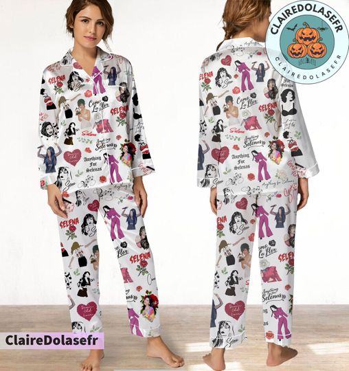 Selena Quintanilla Pajamas Set, Selena Quintanilla Pyjamas Set, Women Pajamas Set, Halloween Xmas Gift