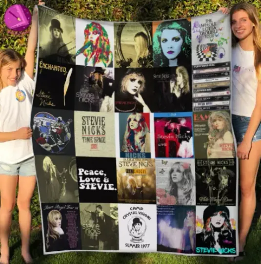 Stevie Nicks Blanket Music Velveteen Plush Fleece Blanket