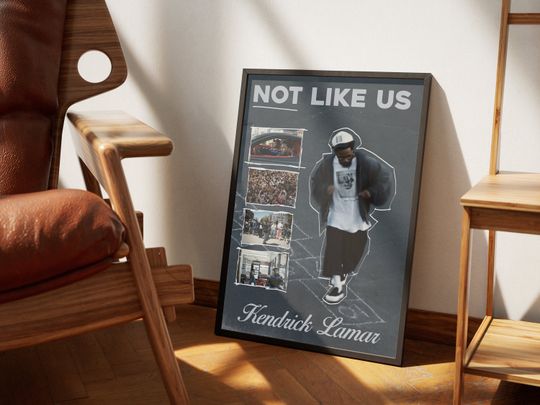Kendrick Lamar Poster | Vintage Kendrick Lamar Merch | Not Like Us Poster | Vintage Not Like Us Merch | Hip Hop Wall Art | Printable Decor