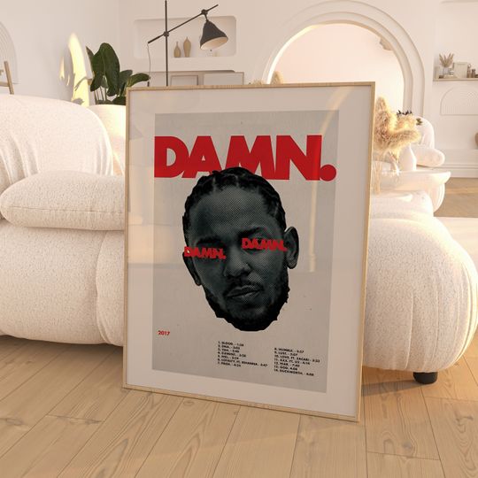 Kendrick Lamar - DAMN. Album Poster / Album Cover Poster / Poster Print / Wall Art / Home Decor / Kendrick Lamar Albums