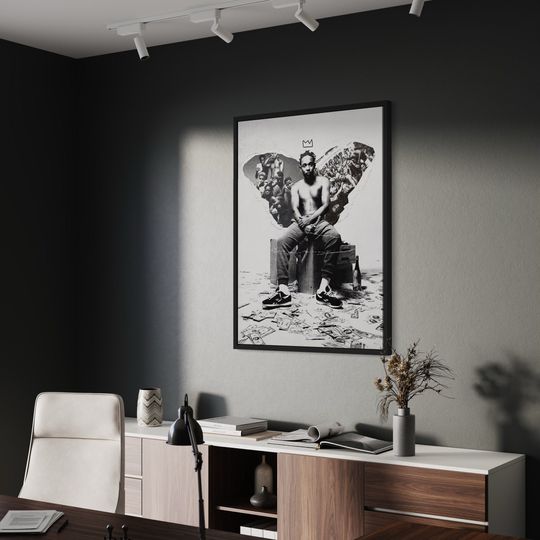 Kendrick Lamar The King Canvas Wall Art / Poster Print - Modern Hip-Hop Decor for Home & Office - Perfect Gift for Music Lovers